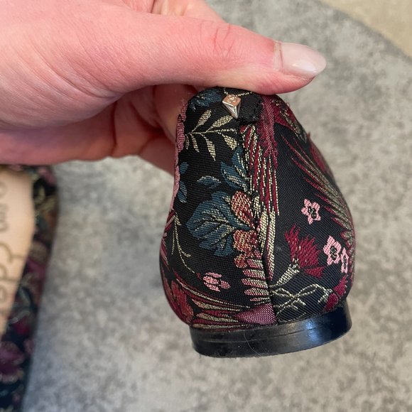 GUC Sam Edelman Raisa studded bow brocade ballet flats - Picture 12 of 13